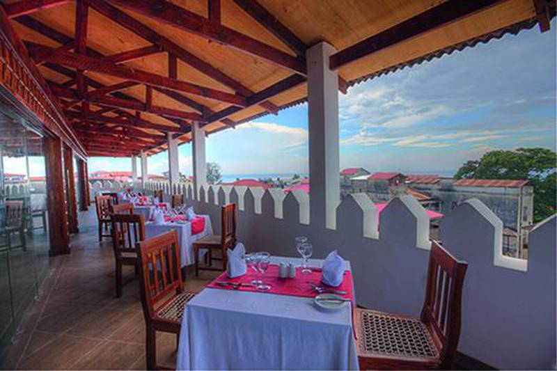 The rooftop Taarab restaurant at the new DoubleTree by Hilton Zanzibar. Courtesy DoubleTree by Hilton Zanzibar