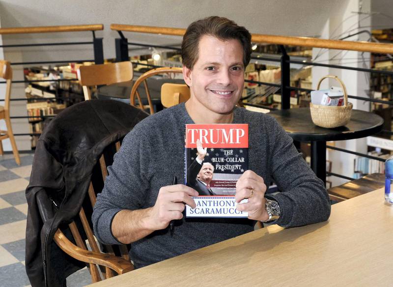   Anthony Scaramucci signs his new book  "Trump, the Blue Collar President" at the Book Revue  Featuring: Anthony Scaramucci Where: Huntington, New York, United States When: 04 Nov 2018 Credit: Rob Rich/WENN.com