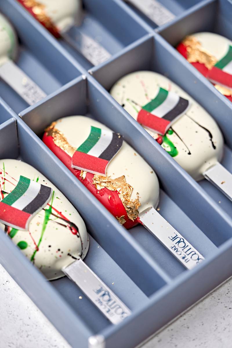 A box of eight cakesicles are on offer at Waldorf Astoria DIFC. Photo: Waldorf Astoria DIFC