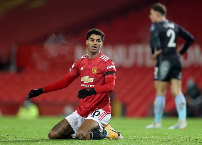 Marcus Rashford, 7 - Ran at defenders and pushed for a second which didn’t come from him. Can frustrate fans as he dips in and out of games, but opponents hate playing against him and he’s always a threat. EPA
