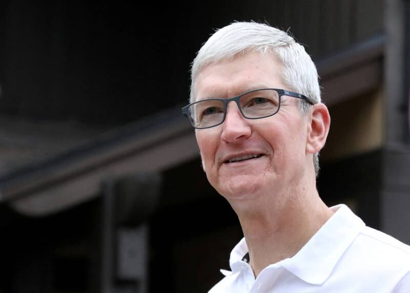 A higher percentage of Apple chief executive Tim Cook's equity award will be performance-based this year. Reuters