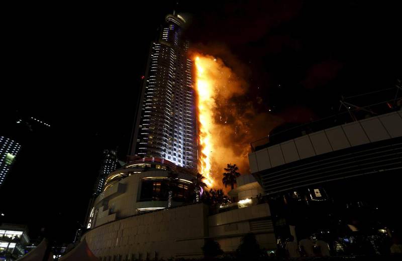 The fire at The Address Hotel in Dubai prompted tighter legislation. Ahmed Jadallah / Reuters