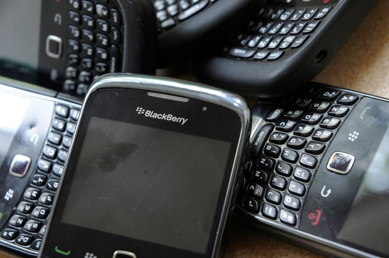 BlackBerry was a leading mobile device brand, but it fell out of favour with consumers as smartphone technology advanced. AFP
