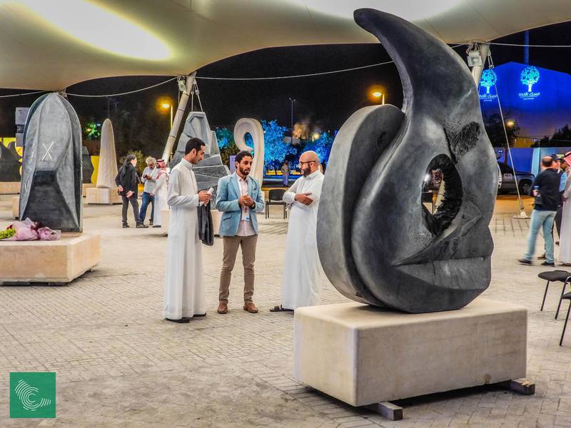 Photos from the opening day of Misk Art 2018. Courtesy of Centre for International Communication (CIC), Kingdom of Saudi Arabia