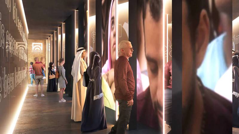 An artist's rendering of an exhibit inside Syria's pavilion at Expo 2020 Dubai. Photo: Expo 2020 Dubai