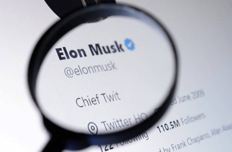 Elon Musk now has 'Chief Twit' in his Twitter bio. Reuters