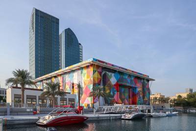 Kobra's near-2,000-square-metre work stands out in Al Bateen, Abu Dhabi. Courtesy Department of Municipalities and Transport