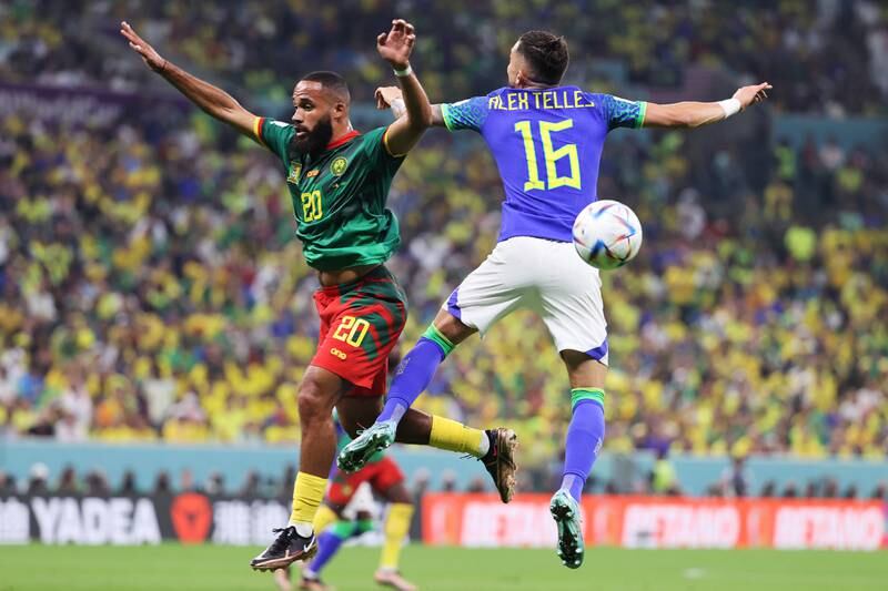 Bryan Mbeumo 5: - Had one the best chances of the game for Cameroon and drew an excellent save from Ederson with a powerful header. Rarely had a chance to make an impact. EPA