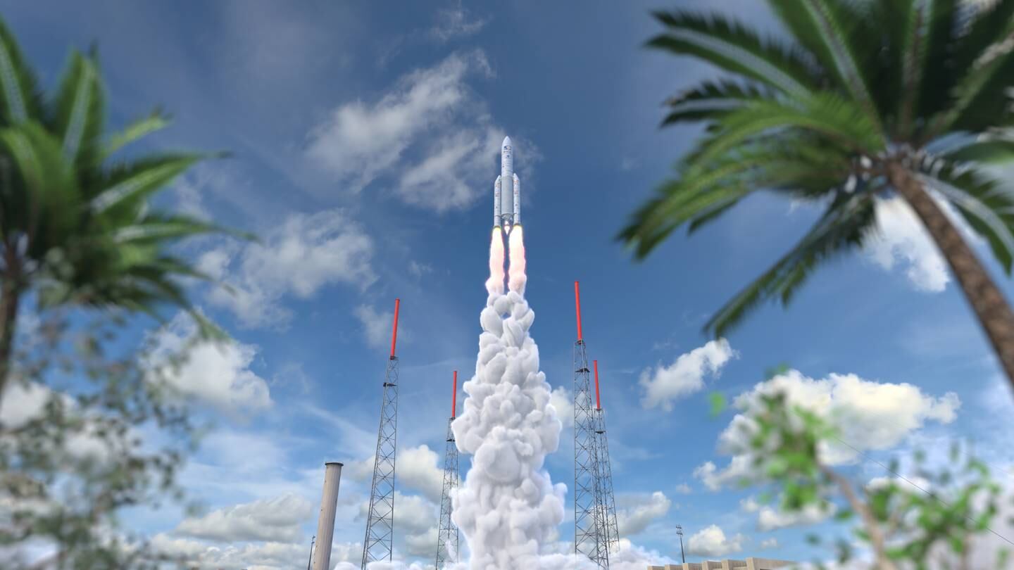 How the Juice lift-off might look. Photo: ESA