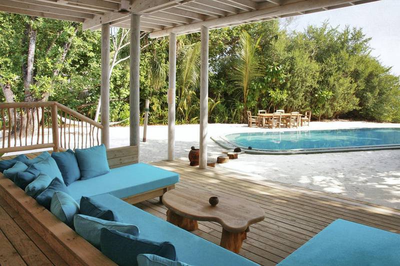 The Robinson Crusoe Villa: a two-storey hideaways with its own private pool. Courtesy Soneva Fushi