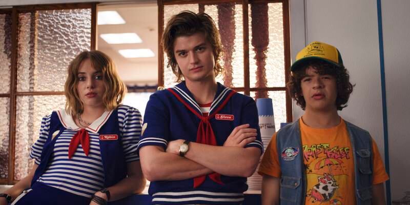 The tousled tresses of the cast of Netflix show 'Stranger Things', which is set in the 1980s, is influencing Gen Z trendsetters. Photo: Netflix