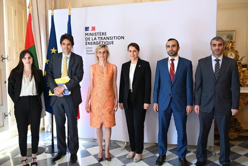 Mariam Al Mheiri, Minister of Climate Change and Environment, Minister of State for Food Security met with Agnès Pannier-Runacher, Energy Transition Minister of France in Paris. Wam
