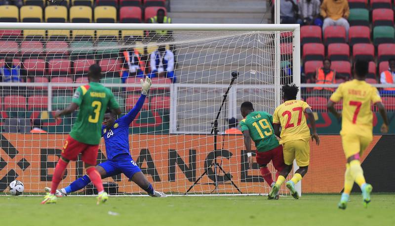 Dawa Hotessa scores for  Ethiopia. Reuters