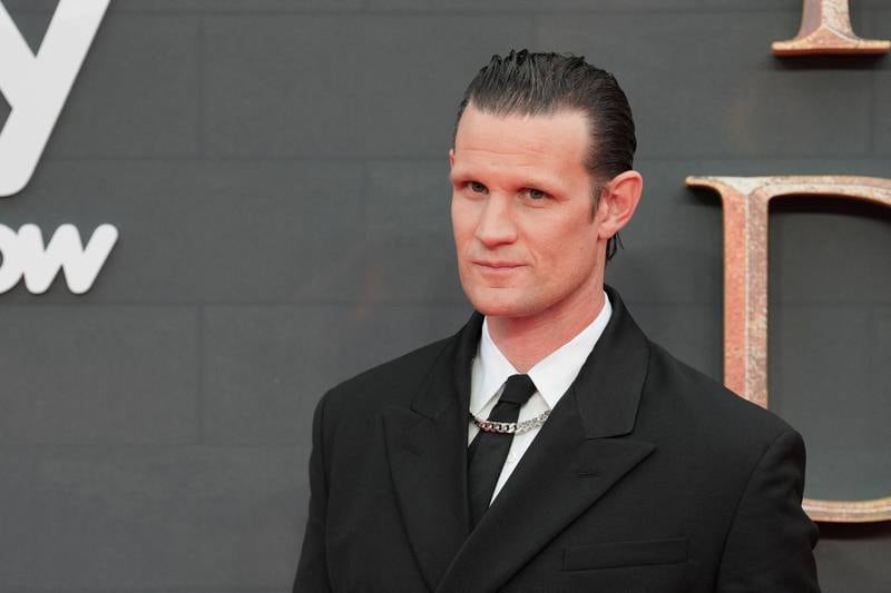 Matt Smith, who plays Prince Daemon Targaryen, looked dapper in a black suit and white shirt. Reuters