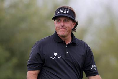 Phil Mickelson said he intends to start following a trend among golf's superstars that sees them be more selective about the tournaments they play. Hunter Martin / Getty Images / AFP