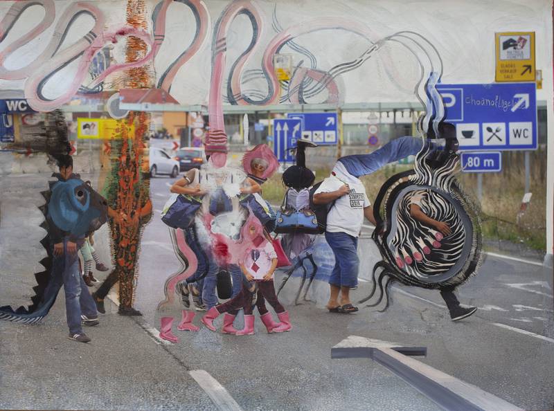 'Where to? Wherever It Chances' (2019) by Ramin Haerizadeh, Rokni Haerizadeh, Hesam Rahmanian. Photo: NYU Abu Dhabi Art Gallery