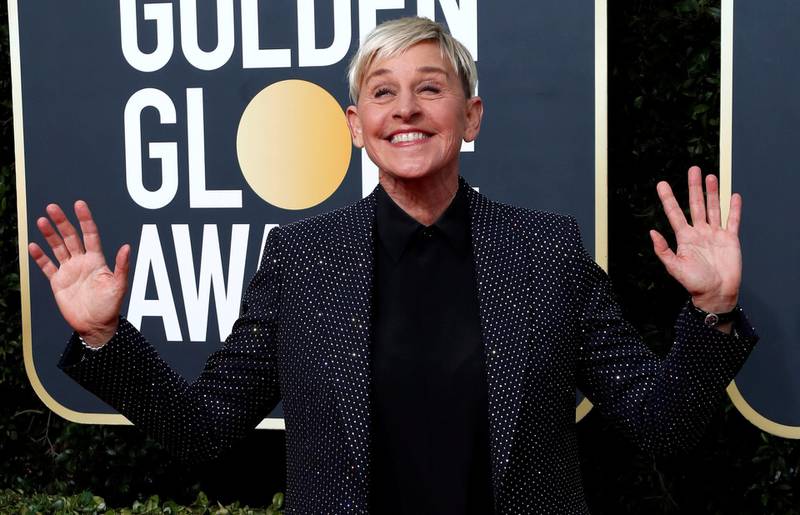 FILE PHOTO: 77th Golden Globe Awards - Arrivals - Beverly Hills, California, U.S., January 5, 2020 - Ellen DeGeneres. REUTERS/Mario Anzuoni//File Photo