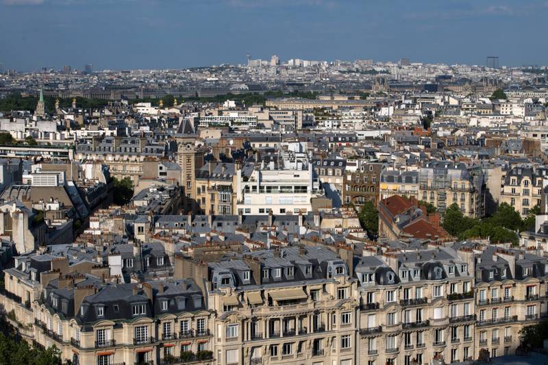 Residential and commercial buildings in Paris. Annual sales of heat pumps in the EU could rise to seven million by 2030, up from two million in 2021, the International Energy Agency said. Bloomberg