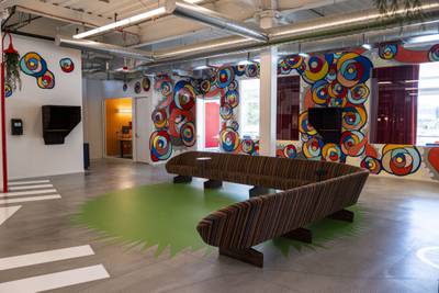 Inside Google's new Bay View campus in Mountain View, California. Bloomberg