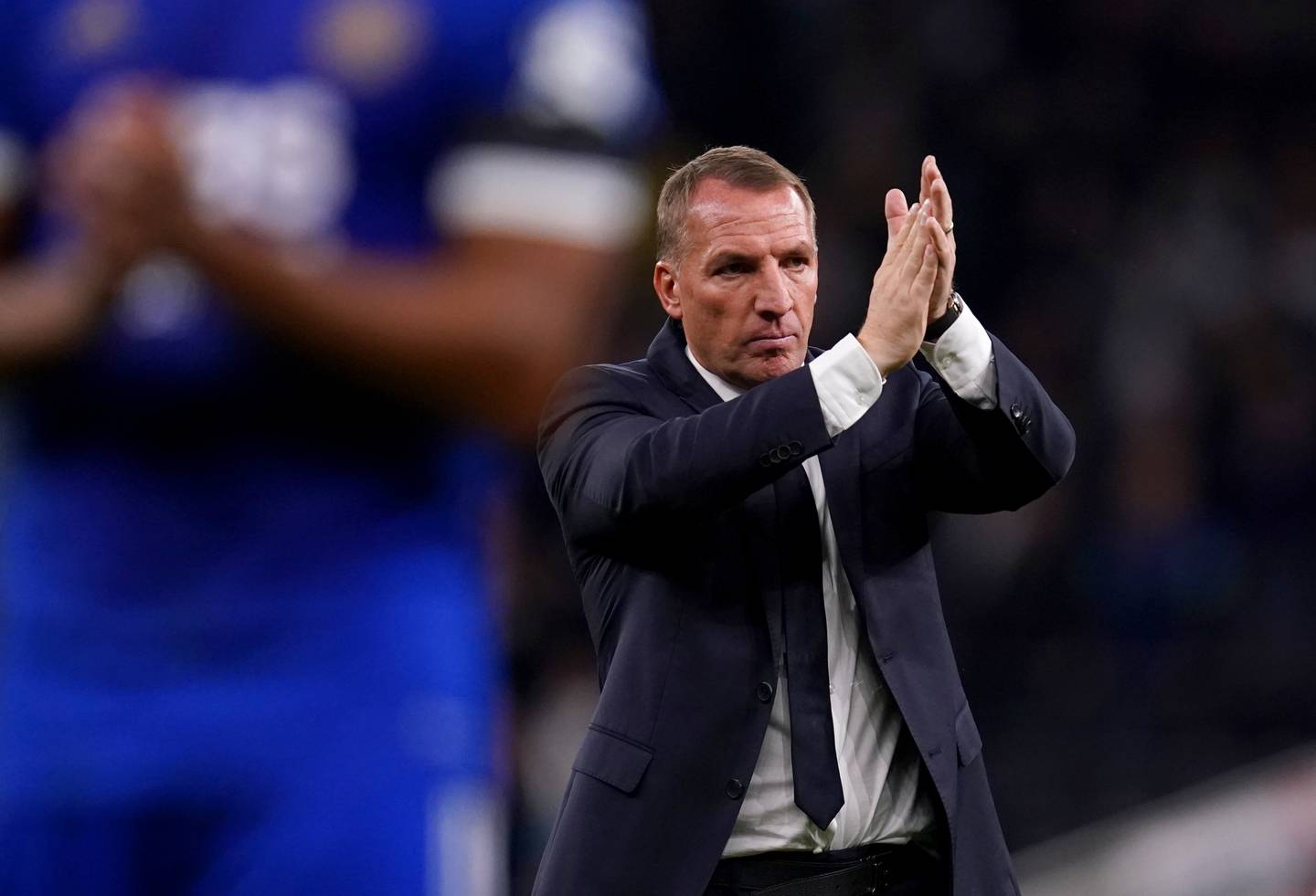 Leicester City manager Brendan Rodgers has seen his team lose six matches in a row. PA