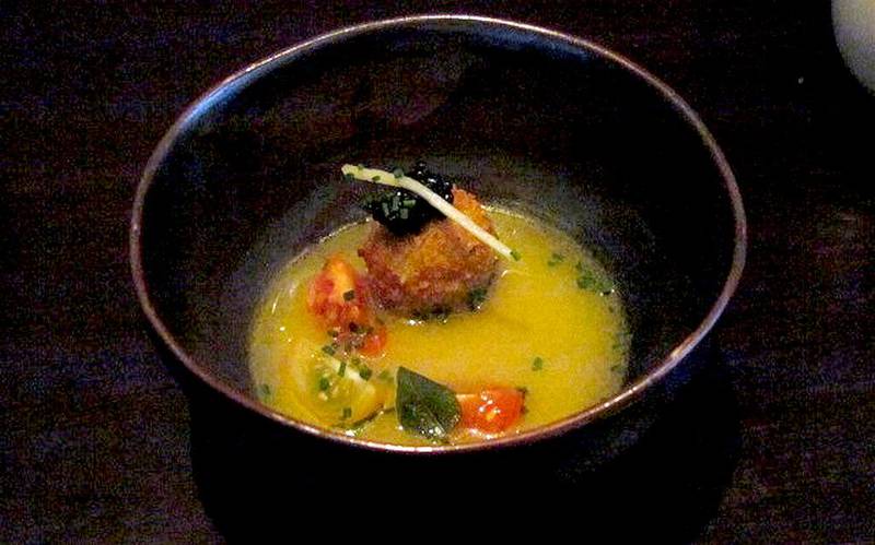 Crab soup -- Spice Mela at the Rosewood Hotel in Abu Dhabi. Courtesy Spice Mela
