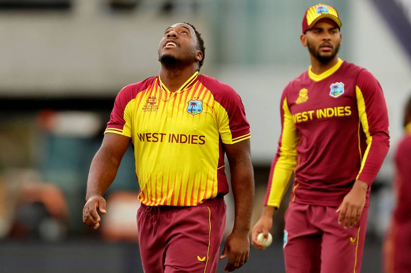 3. Odean Smith (West Indies) - 106m six v Ireland. AFP