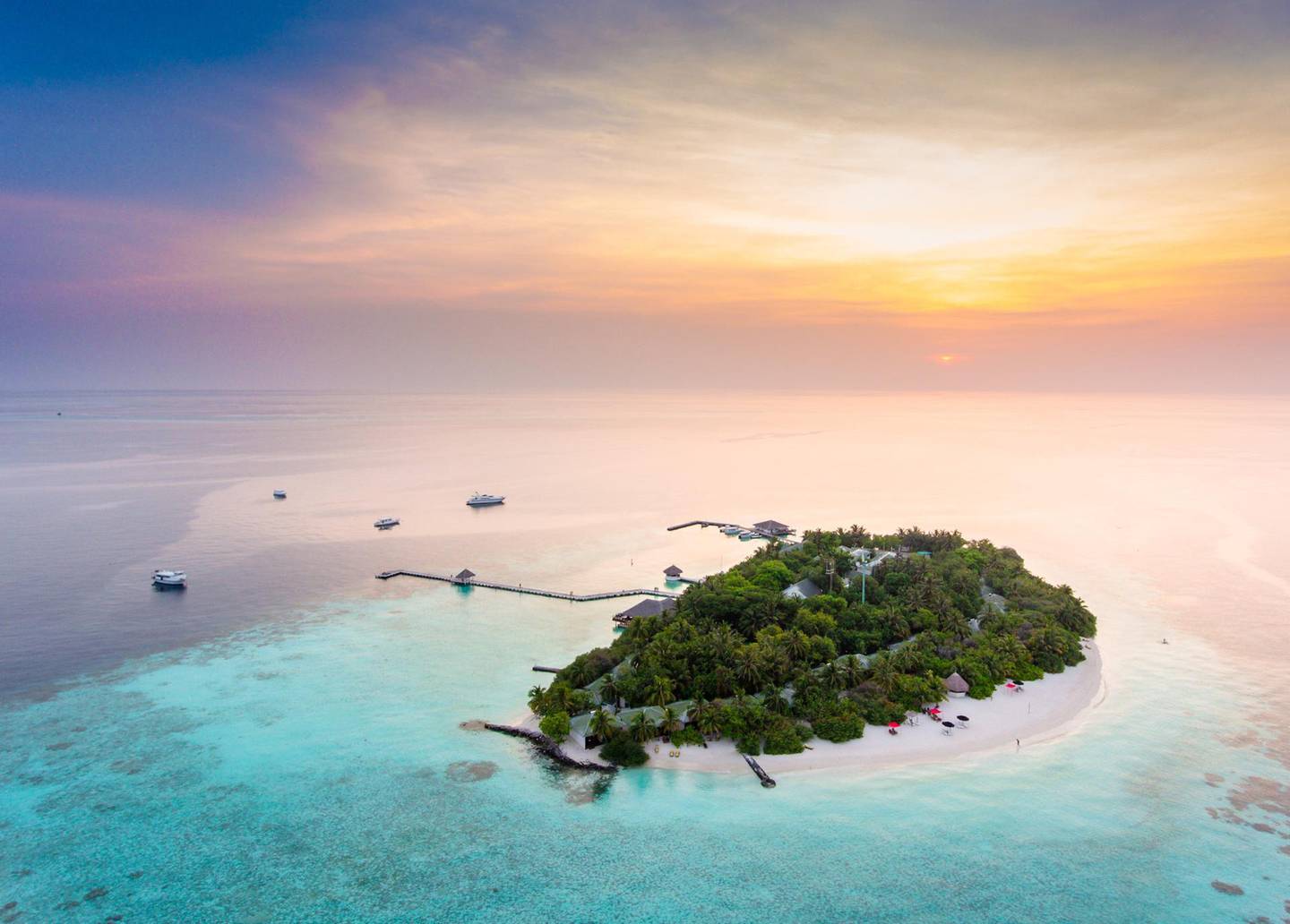 The island of Eriyadu in the northern Maldives. Dnata