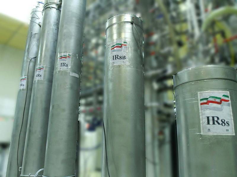 IR-8 centrifuges at Natanz nuclear power plant, some 300 kilometres south of capital Tehran. AFP