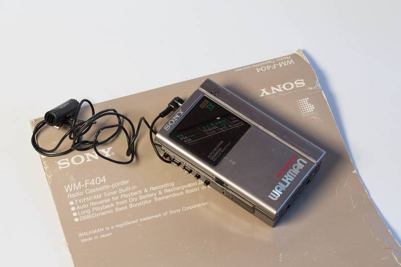 Sony's WM-F404 model came with a TV tuner. Photo: Sony