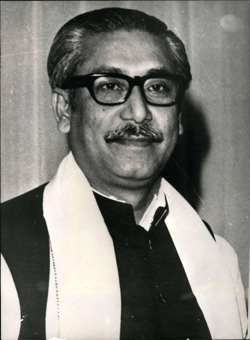E100B9 Jan. 05, 1972 - Bangladesh Leader - Sheikh Mujibur Rahman. Photo shows Sheikh Mujubur Rahman, the Bangladesh leader, who is expected to be unconditionally released by President Bhutto.