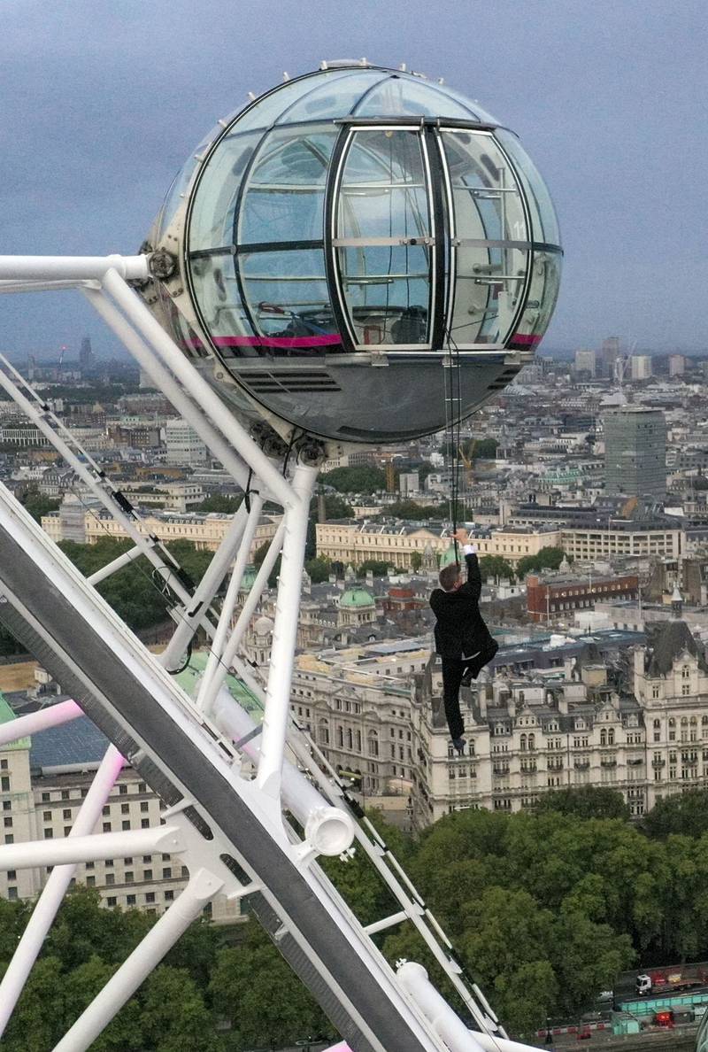 James Bond has No Time To Die as 007 climbs London eye ahead of tonight's  film premiere - CityAM