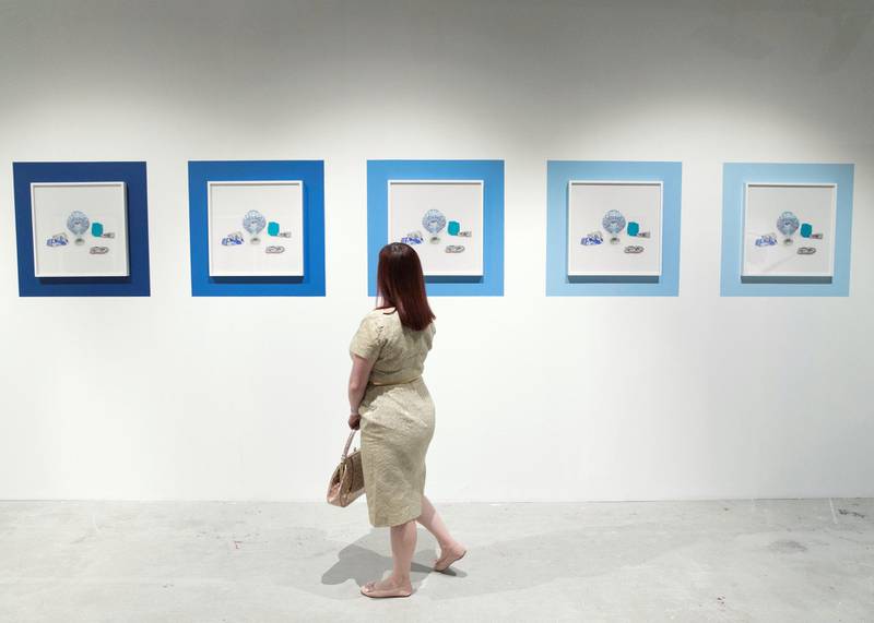 ABU DHABI, UNITED ARAB EMIRATES. 22 NOVEMBER 2019. Gateway: Fragments, Yesterday and Today exhibition at The 11th edition of Abu Dhabi Art. Curated by Paolo Colombo.(Photo: Reem Mohammed/The National)Reporter:Section: