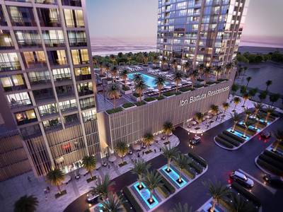 Ibn Battuta Residences, Nakheel’s new twin-tower residential project, was unveiled at Cityscape Global. Courtesy Nakheel