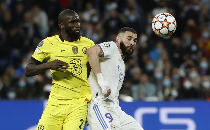 Antonio Rudiger 9 - The big defender opened his European account with a towering header from an outswinging corner in the 50th minute. What tackle on the edge of his own box as Kroos slid in Vinicius. Gave everything he had. 

EPA