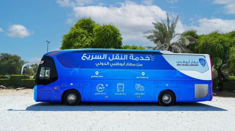 Passengers can travel between Ibn Battuta Bus Station and Abu Dhabi International Airport on the Abu Dhabi Express. Photo: Wam