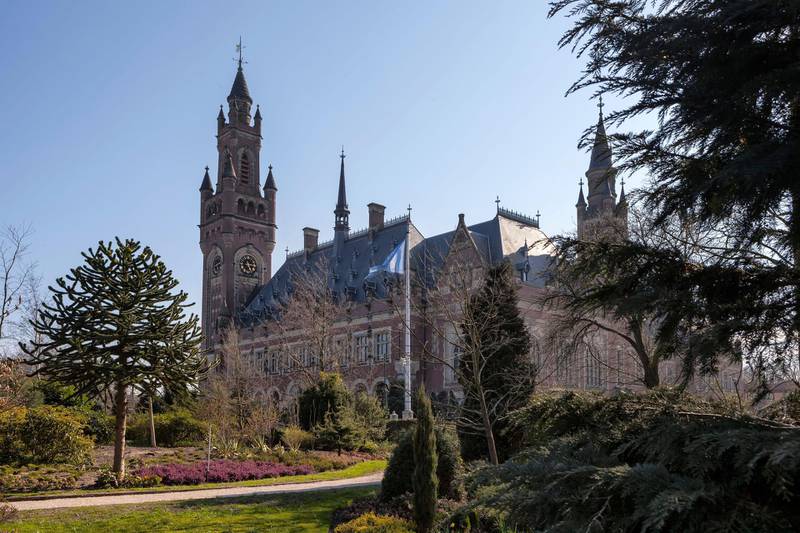 D7K76N Peace Palace, The Hague, South Holland, Netherlands