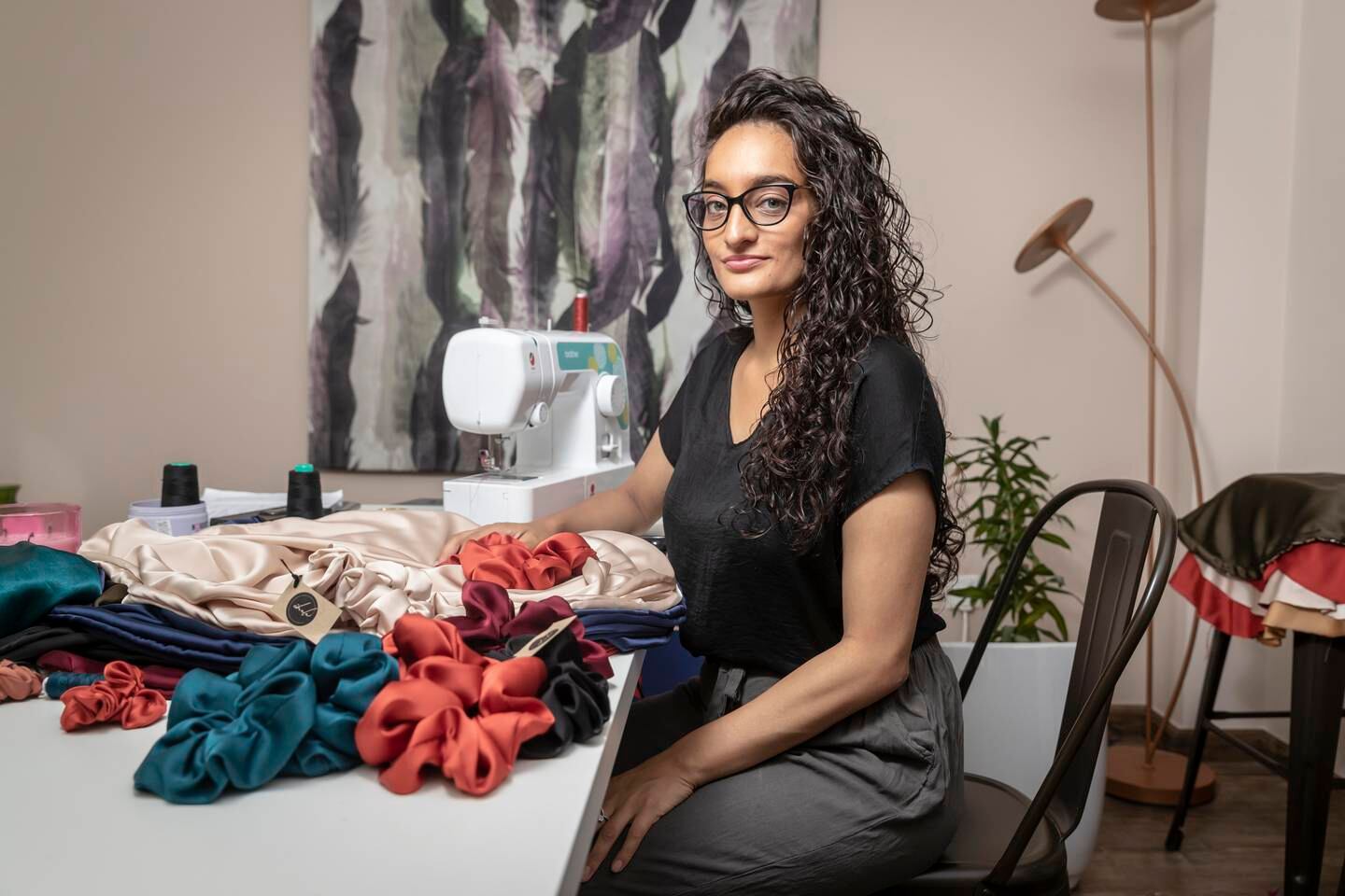 Nadine Gauder, who was with Emirates airline for 12 years, now runs e-commerce brand Ihala, supplying sustainably packed hair, beauty and personal care products. Photo: Antonie Robertson / The National