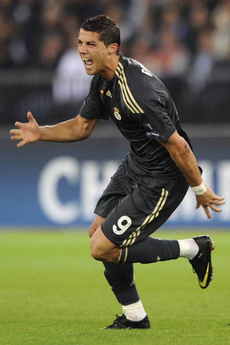 Real Madrid's Cristiano Ronaldo reacts during the Champions League game at FC Zurich on September 15, 2009. AFP