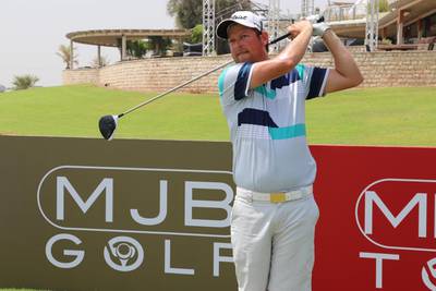 Local resident MG Keyser shot a course-record 61 on the first day of the Mena Tour’s Dubai Creek Open on Monday. Mena Golf Tour