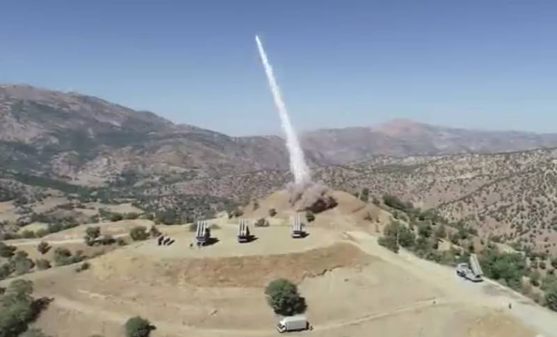 A missile is launched against Iranian-Kurdish positions in Iraq, in an image released by Iran's military in September. EPA