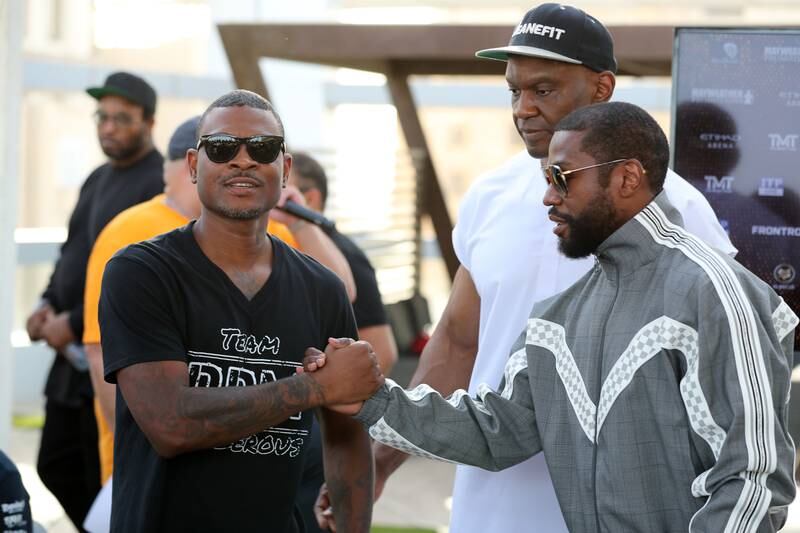 Floyd Mayweather before his bout with Don Moore. Chris Whiteoak / The National