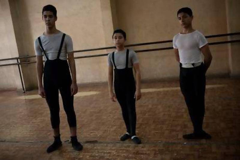 A ballet class at the Cairo Opera House. JD Perkins for The National