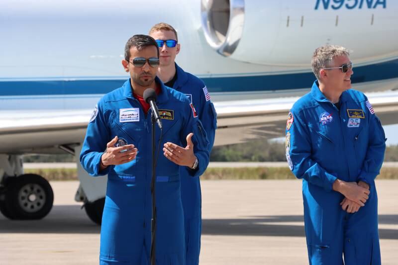 Dr Al Neyadi said that he 'couldn't believe it was real' but that he and his crew were ready for the mission