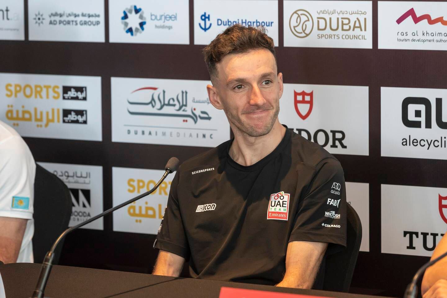 Adam Yates signed a three-year contract with UAE Team Emirates. Antonie Robertson / The National