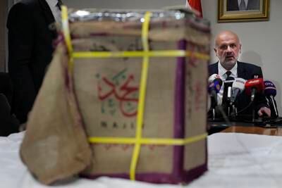 Lebanese police swooped and seized the boxes of tea containing amphetamines after the smugglers sailed from Beirut’s port. AP