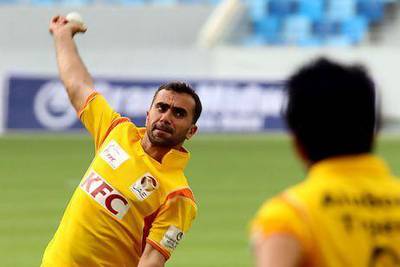 Karim Sadiq has fond memories of Dubai having clinched qualification for the 2011 World Twenty20 there with Afghanistan. Satish Kumar / The National