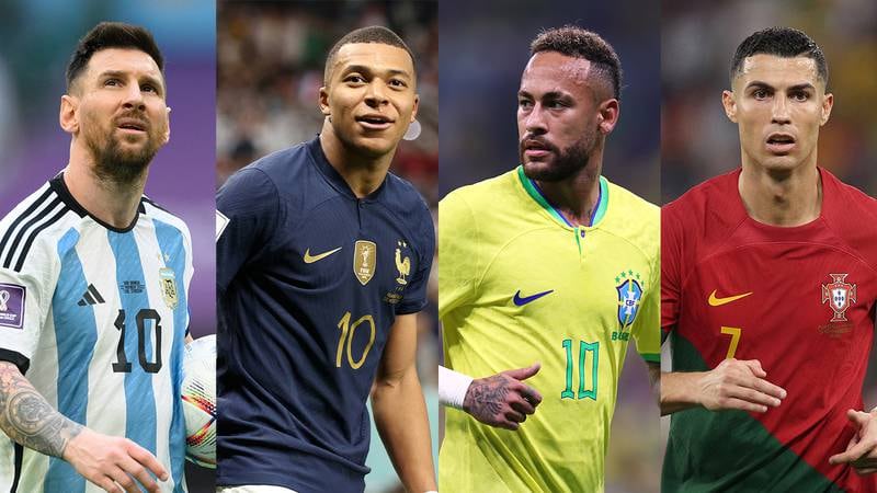 Cristiano Ronaldo, Lionel Messi, Neymar or Kylian Mbappe? Top 10