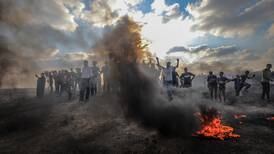 Israel launches air strikes in Gaza after violent protests along border