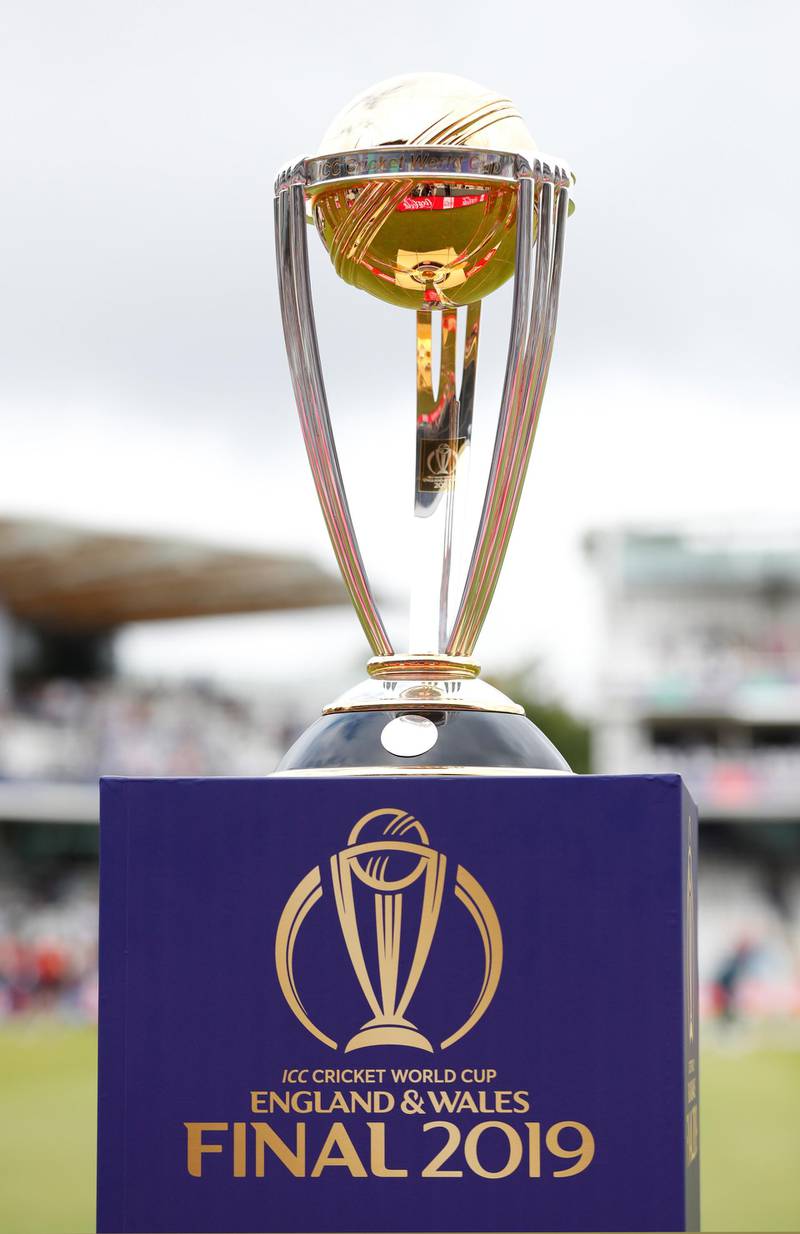 The Cricket World Cup trophy. Reuters