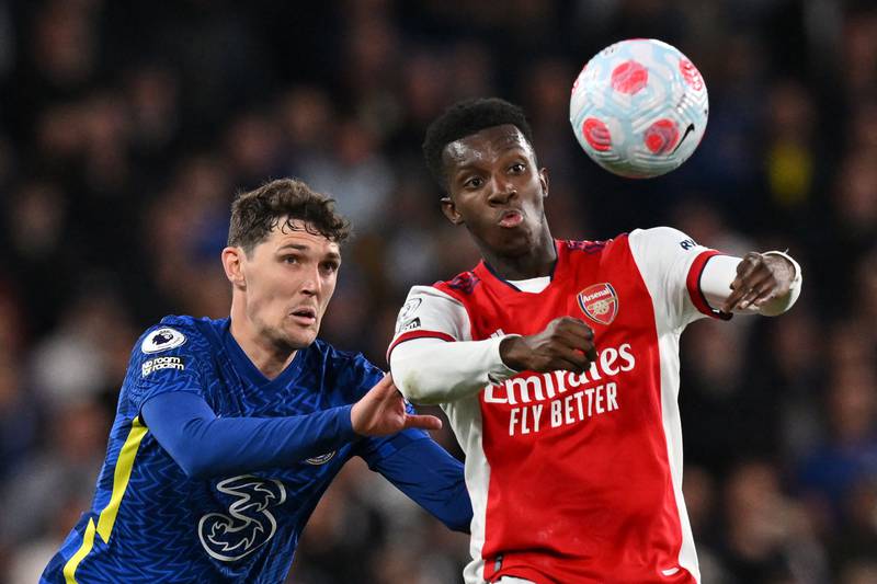 Eddie Nketiah - 8: Making only second start of season, attacker produced clinical finish after Christensen’s howler to open scoring. Hit two other chances wide in first half. Enjoyed a few lucky breaks from the Chelsea defence before stabbing home his second. AFP